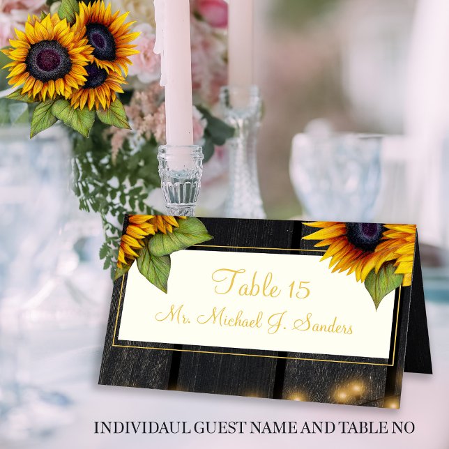 Mesa Personalizado nombre de invitado boda tarjeta de l (Subido por el creador)