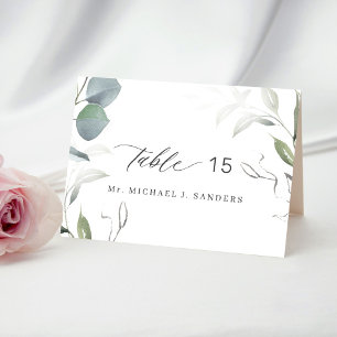 Mesa Personalizado nombre de invitado boda tarjeta de l