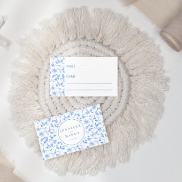 Mesa Porcelana azul boda de folclore floral Tarjeta de 