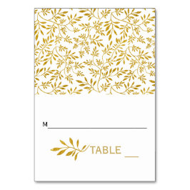 Mesa Purpurina dorado deja tarjeta de escolta plegada b