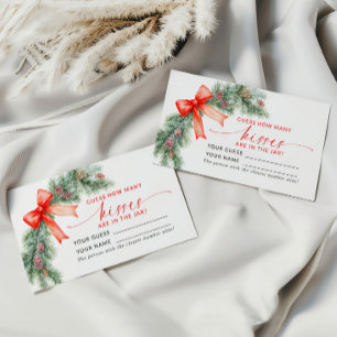 Mesa Red Bow Navidades Cuántas Besos Ducha Tarjeta De J