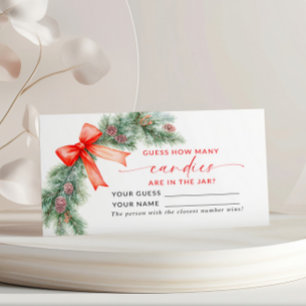 Mesa Red Bow Navidades Cuántos Canales Tarjeta de Juego