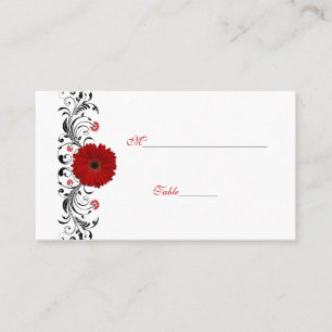 Mesa Red Gerbera Daisy Tarjeta especial de ocasión