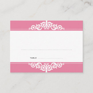 Mesa Rótulo rosa tarjeta de acompañantes de boda victor