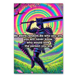 Mesa "Sé audaz, sé tú" Tarjeta de número de tabla de al