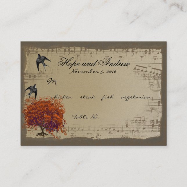 Mesa Selección del menú de la tarjeta Gold Red Heart Le (Anverso)