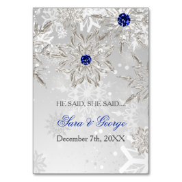 Mesa Silver Royal Blue Dijo que tarjeta de juego de duc