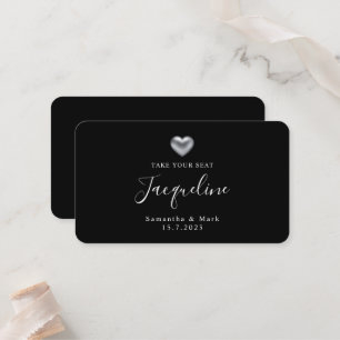 Mesa Simple y moderno Boda tarjeta de plaza plana de pl