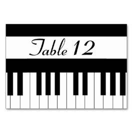 Mesa Tabla sin tarjeta de Boda de música de teclado de