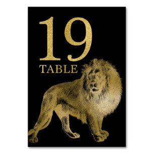 Mesa Tarjeta 19 de la tabla de leones para animales afr