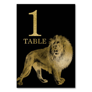 Mesa Tarjeta 1 de tabla de leones para animales de Áfri
