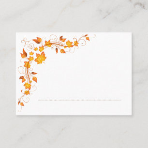 Mesa Tarjeta 2 del lugar del Boda de flotación de otoño