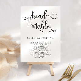 Mesa Tarjeta 3.5x5 de la tabla de asientos del Boda de 