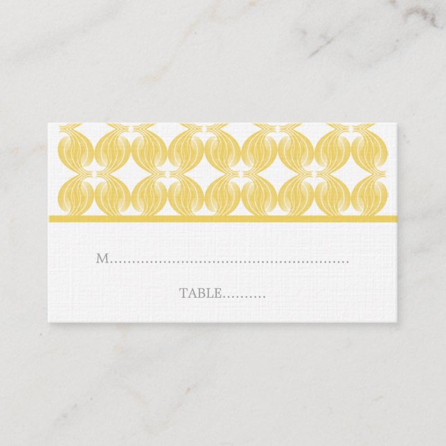Mesa Tarjeta amarilla moderna de decoración (Anverso)