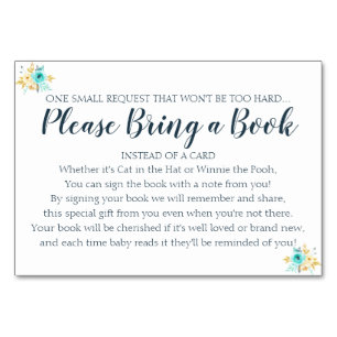 Mesa Tarjeta Baby Shower floral Verde azulada de solici