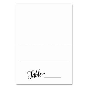Mesa Tarjeta básica de lugar moderno / Boda de tarjeta