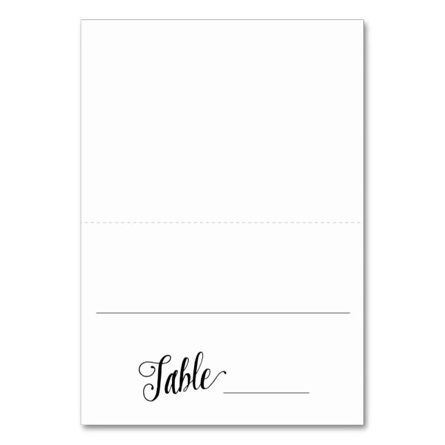 Mesa Tarjeta básica de lugar moderno / Boda de tarjeta  (Anverso)