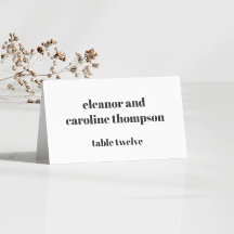 Tarjeta Black Retro Custom Wedding Place de negrit