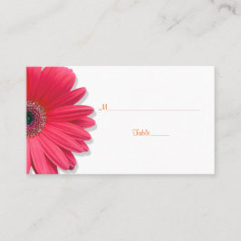 Mesa Tarjeta Boda de de cinta Naranja de color rosa Ge