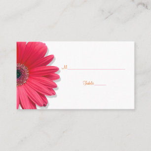 Mesa Tarjeta Boda de  de cinta Naranja de color rosa Ge