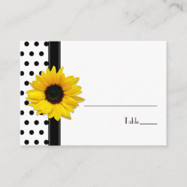 Mesa Tarjeta Boda del punto del punto de la polka blanc