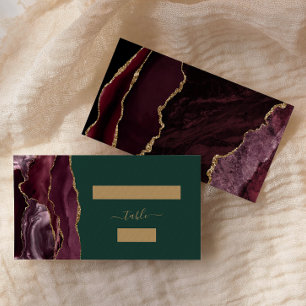 Mesa Tarjeta de Acompañamiento de Boda Burgundy Chic Do