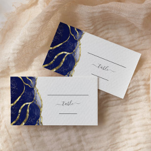 Mesa Tarjeta de Acompañamiento de Boda con Tinta Azul M