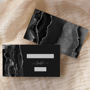 Mesa Tarjeta de Acompañamiento de Boda de Ágata Platead