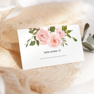 Mesa Tarjeta de acompañamiento de boda floral de rosas