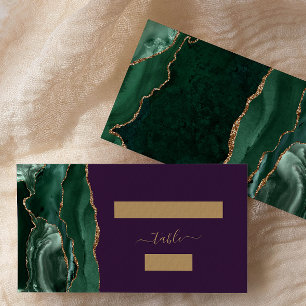Mesa Tarjeta de Acompañamiento de Boda Verde Esmeralda