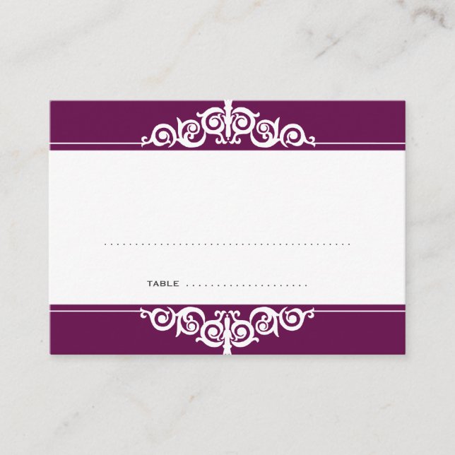 Mesa Tarjeta de acompañamiento de invitado de boda de B (Anverso)