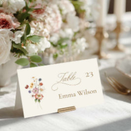 Mesa Tarjeta de Acompañamiento Doble para Boda de Flore