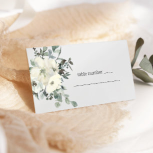 Mesa Tarjeta de acompañante de boda floral de rosas bla