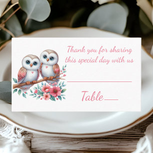 Mesa Tarjeta de acompañante de boda rústica de bosque b