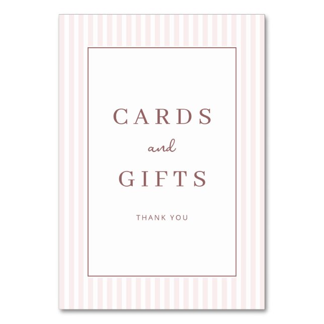 Mesa Tarjeta de agradecimiento Grateful Pink Serif (Anverso)