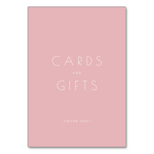 Mesa Tarjeta de agradecimiento minimalista rosa agradec