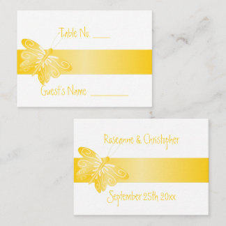 Mesa Tarjeta de ajuste de lugar del boda Mariposa amari