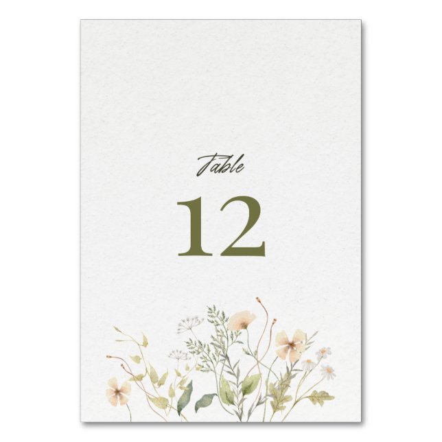 Mesa Tarjeta de asiento (Anverso)