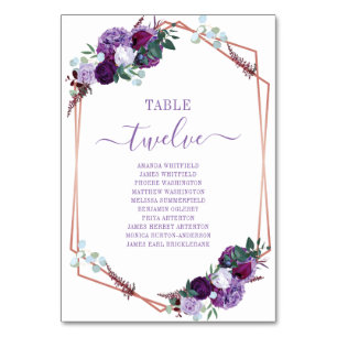 Mesa Tarjeta de asiento del Boda del bastidor dorado de