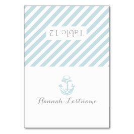 Mesa Tarjeta de asiento náutica gris de anclaje