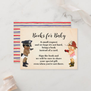 Mesa Tarjeta de Baby Shower 'Trae un Libro Pequeño Recl