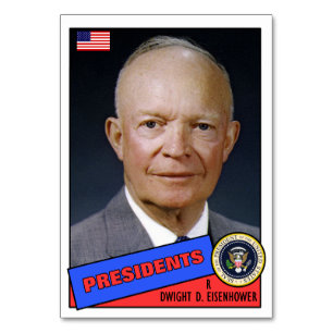 Mesa Tarjeta de béisbol de Dwight D. Eisenhower
