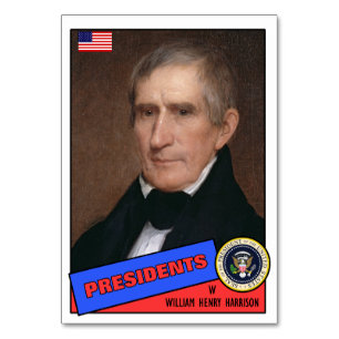 Mesa Tarjeta de béisbol de William Henry Harrison