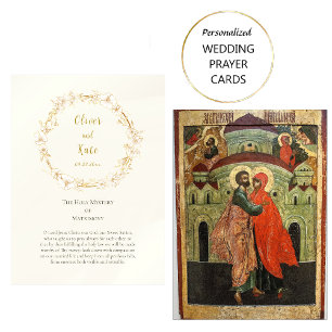 Mesa Tarjeta de Boda cristiana ortodoxa