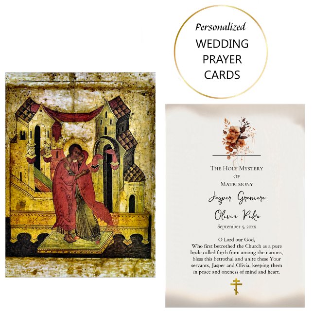 Mesa Tarjeta de Boda de iconos cristianos ortodoxos (Subido por el creador)