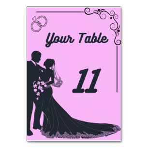 Mesa Tarjeta de Boda de número de tabla
