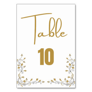 Mesa Tarjeta de Boda de número de tabla