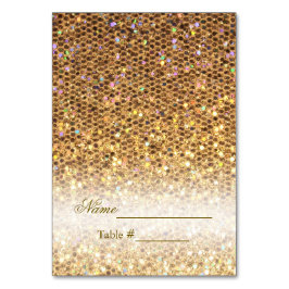 Mesa Tarjeta de boda Gold Glam