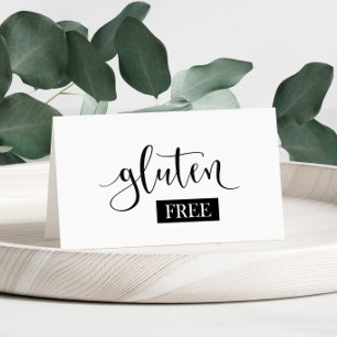 Mesa Tarjeta de carpas Gluten Free Table