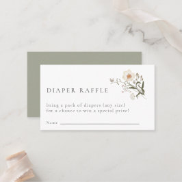 Mesa Tarjeta de cierre de pañal de flores silvestres Ra